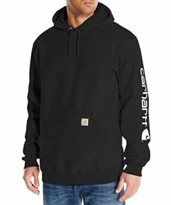 Outlet 🥰 Carhartt Men's Loose Fit Midweight Logo Sleeve Graphic Sweatshirt Pastel Lime 👏