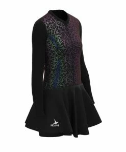Promo π HOAMI Cycling Long Sleeve Padded Short π Skirt Bodysuit. Dry Fit; UV Protection 30; Back Pockets. Bicycle Wear Indoor Outdoor π