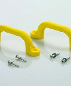 Promo 🔥 Plastic Playset Safety Handles | 6 Colors | One Pair | Compatible With Most Wooden Swing Sets | Hardware Included | Easy To Install | DIY Playground | Kids Play Set Accessory | Backyard Swingset Red 🎉