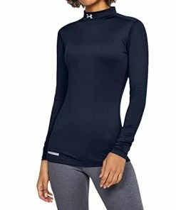 Wholesale 👍 Under Armour 👩 Women's ColdGear Authentics Compression Mock White (100)/metal ⌛