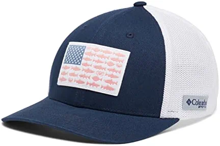 Flash Sale ✨ Columbia PFG Fish Flag Mesh Ball Cap-High Titanium, Black ❤️ - Image 7