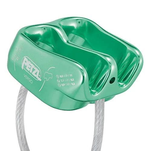 Flash Sale ⌛ Petzl Verso Belay Device - Compact, Lightweight Belay Device, For One Or Two Rope Strands While Climbing Or Rappelling Grey 👍