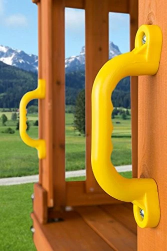 Promo π₯ Plastic Playset Safety Handles | 6 Colors | One Pair | Compatible With Most Wooden Swing Sets | Hardware Included | Easy To Install | DIY Playground | Kids Play Set Accessory | Backyard Swingset Red π - Image 3
