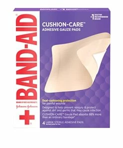 Cheapest 👏 Brand Of First Aid Products Cushion-Care Adhesive Gauze Pad, Breathable And Absorbent Pad To Help Keep Wounds Clean, Large, 4.5 Inches By 5.5 Inches, 4 Ct (Pack Of 24) 🔥