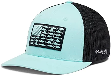 Flash Sale ✨ Columbia PFG Fish Flag Mesh Ball Cap-High Titanium, Black ❤️ - Image 12