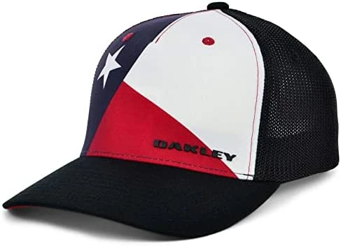 Best Sale 🎉 Oakley Indy Passport Trucker Stretch-Fitted Cap Navy/red 🎉 - Image 2
