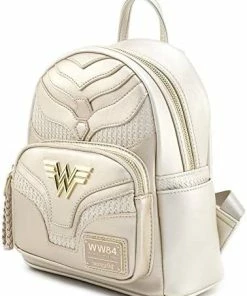 Budget 🎁 Loungefly X DC Comics Wonder 👩 Woman 1984 Cosplay Mini 🎒 Backpack Gold 😀