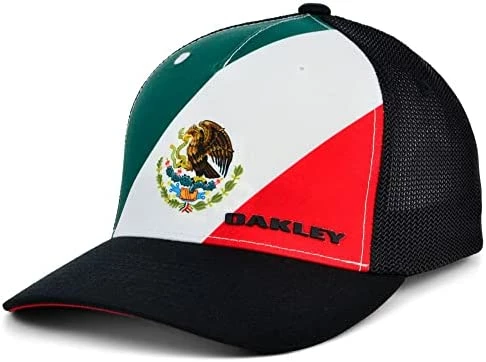 Best Sale 🎉 Oakley Indy Passport Trucker Stretch-Fitted Cap Navy/red 🎉 - Image 6