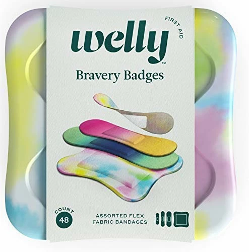 Cheapest π₯° Bandages - Bravery Badges, Flexible Fabric, Adhesive, Assorted Shapes, Monsters And Colorwash - 48 Ct, 2 Pack π€© - Image 2