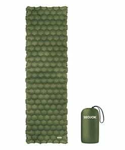 Wholesale ✨ Sleeping Pad For Camping Ultralight Sleeping Mat For Camping 🎒 Backpacking Hiking Lightweight Inflatable And Compact Camping Air Mattress Blue 👏