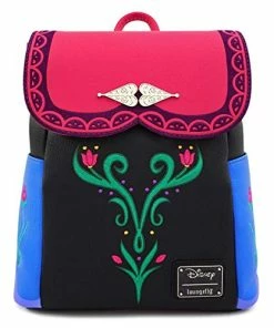Flash Sale 🧨 Loungefly X Disney Frozen Anna Cosplay Mini 🎒 Backpack Black Multi ✨