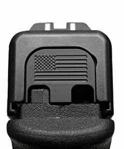 Best Pirce 👏 Milspin CNC Engraved Slide Back Plate For Glock Gen 1-5, Model 17 19 21 22 23 24 26 27 29 30 31 32 34 35 36 37 38 39 40 41 | Blacked Out American Flag | Veteran Crafted In USA 🎁