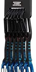 Deals π Black Diamond Hotforge Hybrid Draw Carabiner Quickpack 12cm (6 Pack), Hotforge Keylock (top) And Hotwire Wiregate (Bottom) Blue π