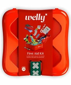 Best Sale ๐ First Aid Kit - Bravery Badges In Flexible Fabric And Waterproof, Tape And Non-Stick Pads, Butterfly Strips, Singe Use Ointments Triple Antibiotic And Hydrocortisone, And Ibuprofen - 130 Count ๐