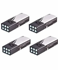 New 😍 Lixada LED Handheld Flashlight Super Bright Mini LED Handheld Flashlight Pokect Battery Light Torch For Outdoor Camping, Hiking, Hunting, Fishing (Black-4pcs) 👏