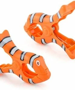 Promo 👏 Bocaclips - Beach Towel Clips For Beach Chairs, Patio And Pool Accessories - (Pineapple) 2 Count 😉