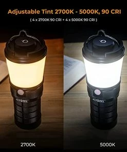 Budget 🌟 BLF LT1 Camping Lantern Rechargeable, Led Lantern With 8X LH351D LED, 24 Hours Runtime In Medium Mode, Perfect Lantern Flashlight For Camping, Power Outages, Hiking, Fishing ✨