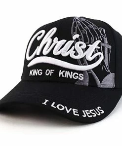 Wholesale 👍 Trendy Apparel Shop 3D Christ King Of Kings Embroidered Jesus Christian Ball Cap Khaki 🤩