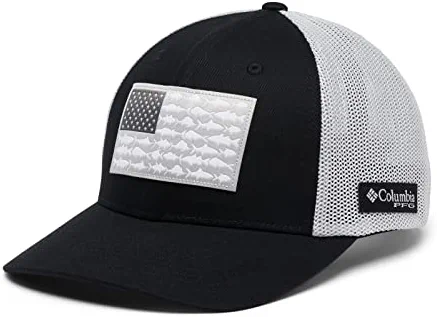 Flash Sale ✨ Columbia PFG Fish Flag Mesh Ball Cap-High Titanium, Black ❤️ - Image 3