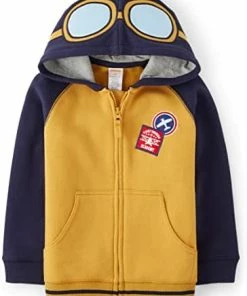 Cheap 😉 Gymboree Boys And Toddler Long Sleeve Zip Up Hoodie Sweatshirt 🧛 Halloween Heather Grey 🔔