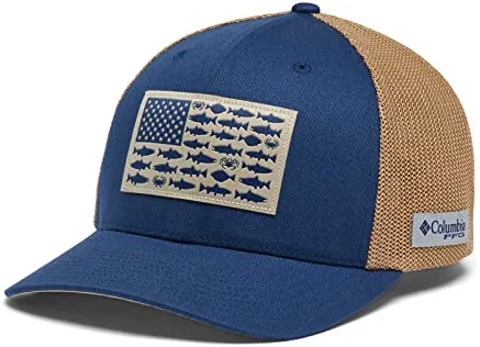 Flash Sale ✨ Columbia PFG Fish Flag Mesh Ball Cap-High Titanium, Black ❤️ - Image 5