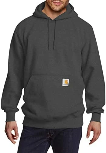 Cheapest ⌛ Carhartt Men's Rain Defender® Loose Fit Heavyweight Sweatshirt Dark Green ✔️ - Image 6