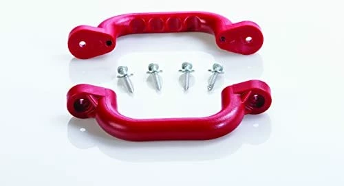 Promo π₯ Plastic Playset Safety Handles | 6 Colors | One Pair | Compatible With Most Wooden Swing Sets | Hardware Included | Easy To Install | DIY Playground | Kids Play Set Accessory | Backyard Swingset Red π - Image 7