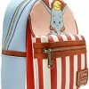 Flash Sale 🧨 LOUNGEFLY X DISNEY Dumbo Stripe Star Of The Show Mini 🎒 Backpack 😉