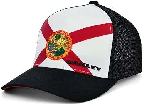 Best Sale 🎉 Oakley Indy Passport Trucker Stretch-Fitted Cap Navy/red 🎉 - Image 3