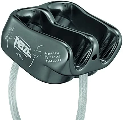 Flash Sale ⌛ Petzl Verso Belay Device - Compact, Lightweight Belay Device, For One Or Two Rope Strands While Climbing Or Rappelling Grey 👍 - Image 5
