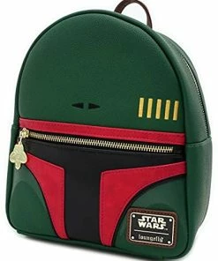 Top 10 ❤️ Loungefly Star Wars Boba Fett Faux Leather Mini 🎒 Backpack Green Multi 🌟