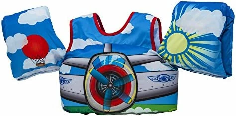 Flash Sale π Paddle Pals Motion Life Jackets - The Safest Patented U.S. Coast Guard Approved Kids Swim Vest 33-55 LBS Shark π - Image 2