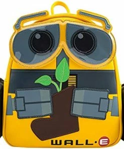 Budget 🧨 Loungefly 👩 Women's Pixar WALL-E Plant Boot Mini 🎒 Backpack Yellow 😀