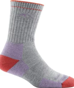 Budget ⭐ Darn Tough Coolmax Micro Crew Cushion Sock - 👩 Women's Light Gray 🥰