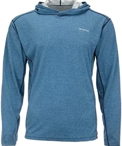 Best Sale 🔔 Simms Mens Bugstopper Hoodie Long Sleeve 👚 Shirt With Insect Shield, UPF 30 Breathable Outdoor Fishing 👚 Shirt Foliage 💯