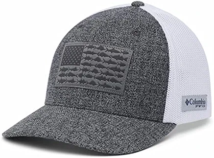 Flash Sale ✨ Columbia PFG Fish Flag Mesh Ball Cap-High Titanium, Black ❤️ - Image 11