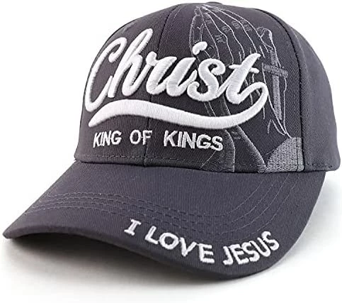 Wholesale ๐ Trendy Apparel Shop 3D Christ King Of Kings Embroidered Jesus Christian Ball Cap Khaki ๐คฉ - Image 6