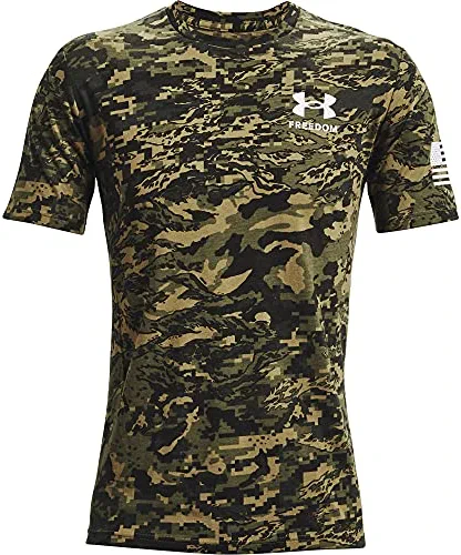 Cheap π Under Armour Men's New Freedom Camo T-Shirt Marine Od Green (390)/white β