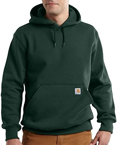 Cheapest ⌛ Carhartt Men's Rain Defender® Loose Fit Heavyweight Sweatshirt Dark Green ✔️ - Image 9