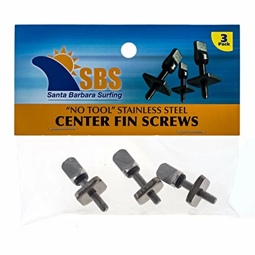 Best deal ✔️ Santa Barbara 🏄 Surfing SBS - No Tool Stainless Steel Fin Screw For Longboard And SUP - Choose 2 Or 3 Pack 🔔 - Image 2