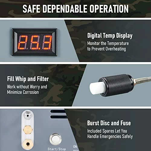 Deals ๐ CREWORKS High-Pressure Electric PCP Pump - 12L/min Portable PCP Air Compressor 4500 PSI 110V, Fast Air Rifle Pistol Paintball Tank Air Pump, 12V HPA Compressor 30mpa ๐ - Image 4