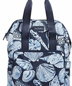 Wholesale 👏 Vera Bradley Recycled Lighten Up Reactive 🎒 Backpack Cooler Morning Shells Blue 👏