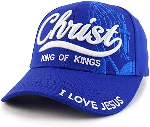 Wholesale ๐ Trendy Apparel Shop 3D Christ King Of Kings Embroidered Jesus Christian Ball Cap Khaki ๐คฉ - Image 9