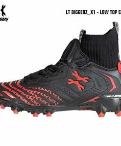 Brand new 🌟 HK Army LT Diggerz_1 Low Top Paintball Cleats - Black/Red - Size 9 🔔