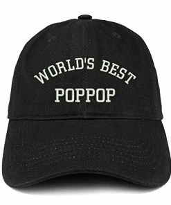 Best Pirce 👏 Trendy Apparel Shop World's Best Poppop Embroidered Low Profile Soft Cotton ⚾ Baseball Cap 🌟