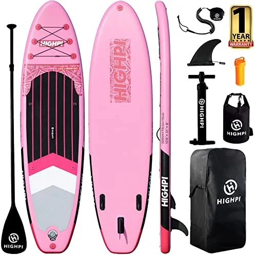 Brand new ๐ Inflatable Stand Up Paddle Board 10'6''/11' Premium SUP W Accessories & ๐ Backpack, Wide Stance, Surf Control, Non-Slip Deck, Leash, Paddle And Pump, Standing Boat For Youth & Adult Modern Purple ๐ - Image 4