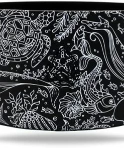 Hot Sale 😉 Silicone Sea Life Graphic Boot Sleeve Protector Compatible With 12-40 Oz Double-Wall Vacuum Insulated Stainless Steel Water Bottles Fog Sea Life 👍