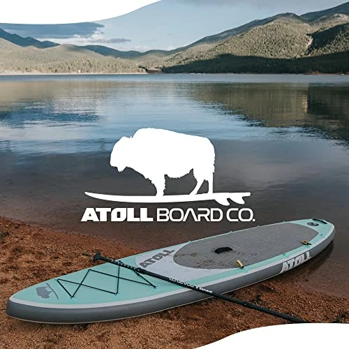 Best Sale 🔔 11' Foot Inflatable Stand Up Paddle Board (6 Inches Thick, 32 Inches Wide) ISUP, Bravo Hand Pump And 3 Piece Paddle, Travel 🎒 Backpack And Accessories New Leash Included Desert Sand 😍 - Image 5