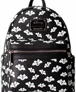Cheapest 🤩 LOUNGEFLY X LASR Exclusive Disney Totally Batty Mickey Bat AOP Mini 🎒 Backpack 🔥