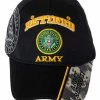 Buy ⌛ Officially Licensed US Army Retired ⚾ Baseball Cap In Black & Digital Camo ⌛